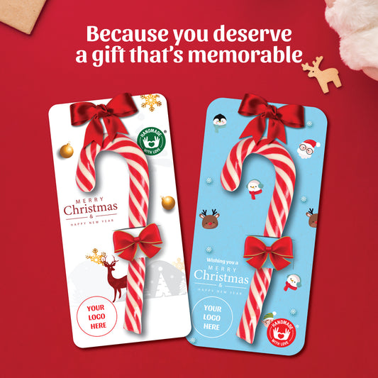 Zubi Customized Candy Canes (Raspberry, Peppermint) (Pack of 10)