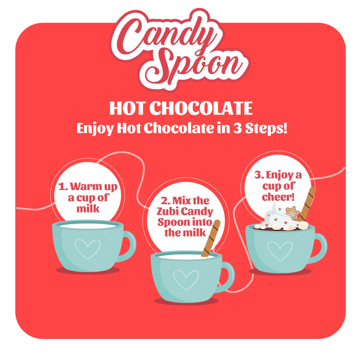 Zubi Candy Spoon (Hot Chocolate Flavour)