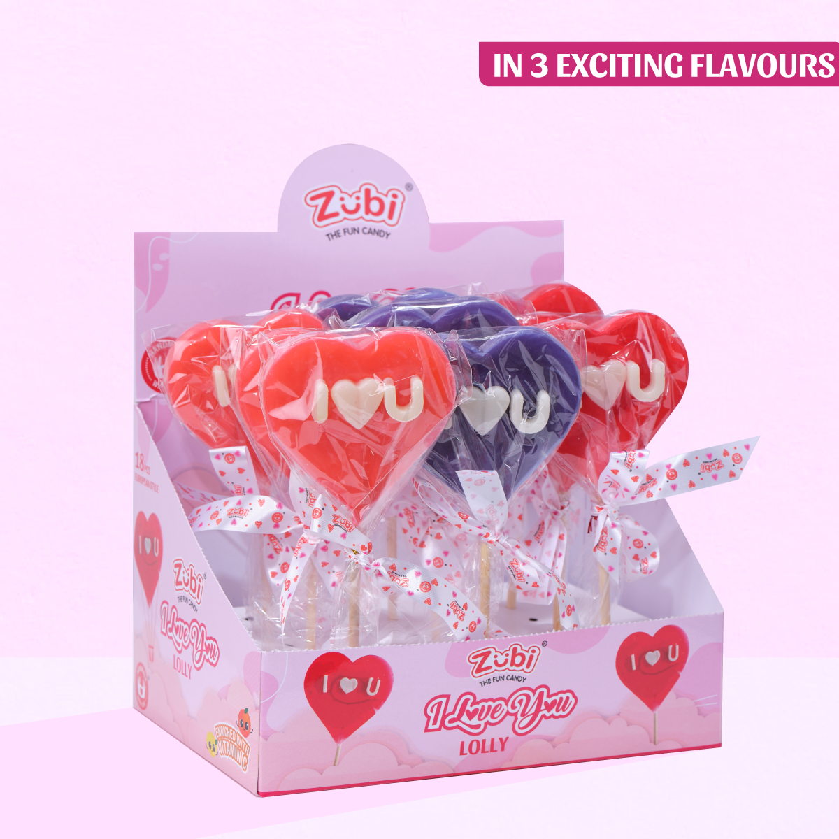 Zubi Heart Lolly - Enriched with Vitamin C