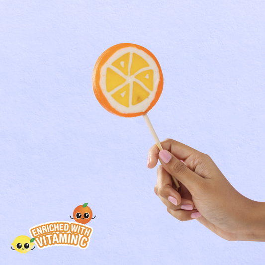 Zubi Candy Rocks Jumbo Lolly - 7 Flavours - Enriched with Vitamin C
