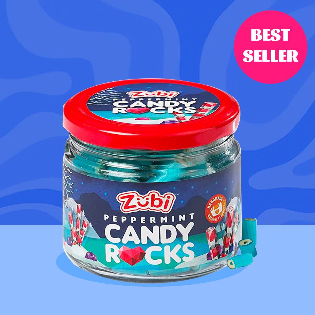 Zubi Candy Rocks Jar 200g - Enriched with Vitamin C