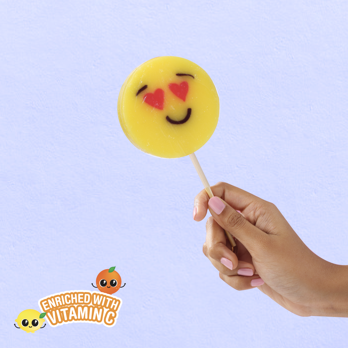 Zubi Candy Rocks Jumbo Lolly - 7 Flavours - Enriched with Vitamin C