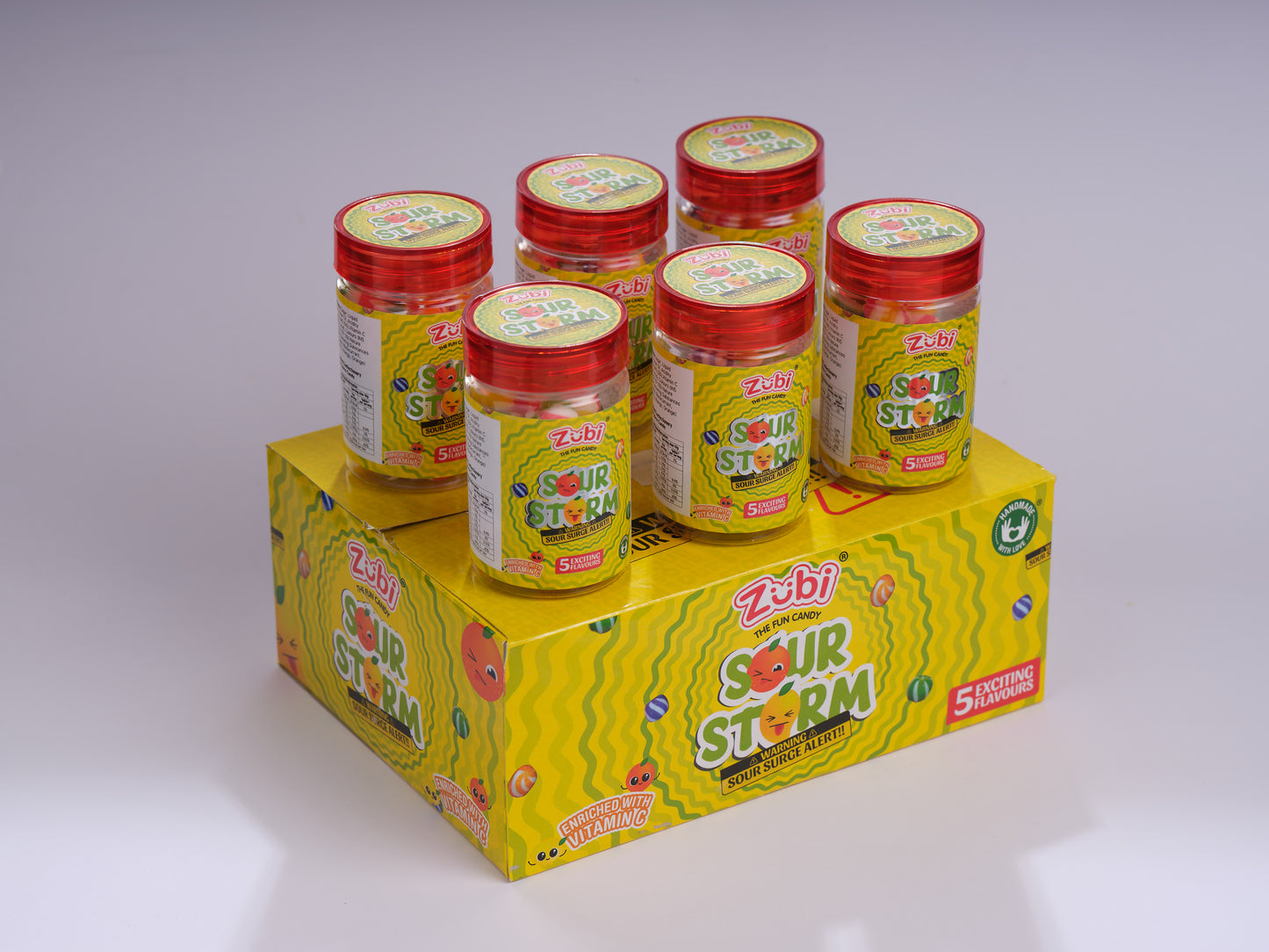 Sour Storm - Fruit Medley Jar (Pack of 6)
