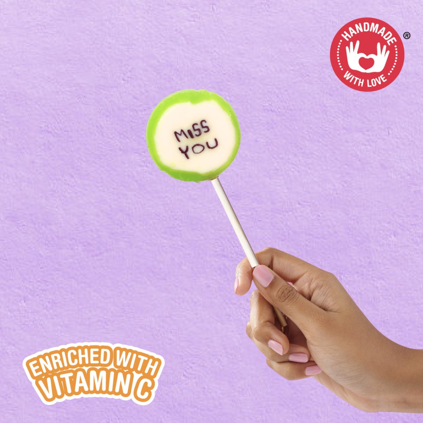 Zubi Candy Rocks Lolly Valentines Spl (Assorted) - Enriched with Vitamin C