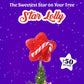 Zubi Christmas Star Lolly (Raspberry) - Enriched with Vitamin C