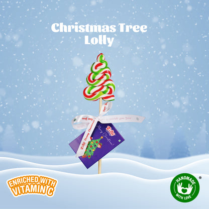 Zubi Christmas Tree Lolly (Strawberry) - Enriched with Vitamin C