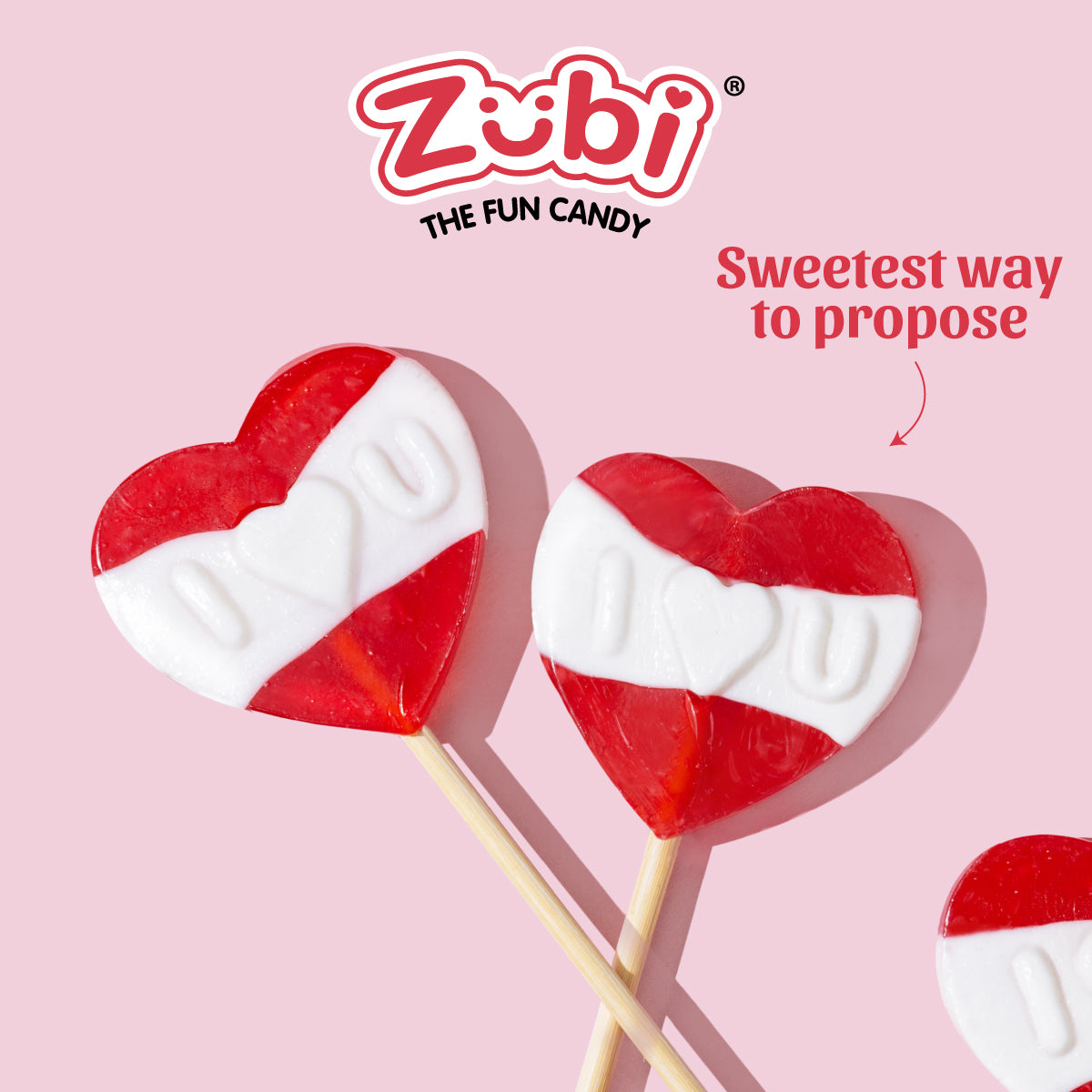 Zubi I Love You Lolly - Enriched with Vitamin C