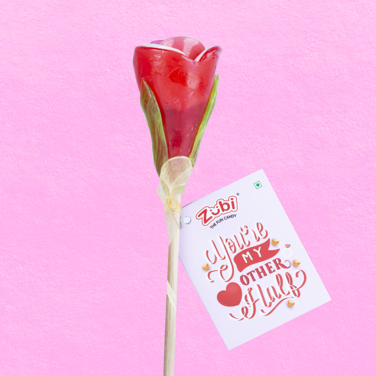 Zubi Red Rose Lolly - Enriched with Vitamin C