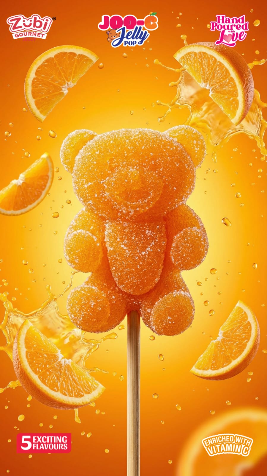 Zubi Gourmet JooC Jelly Teddy Pop MINI - NEW LAUNCH