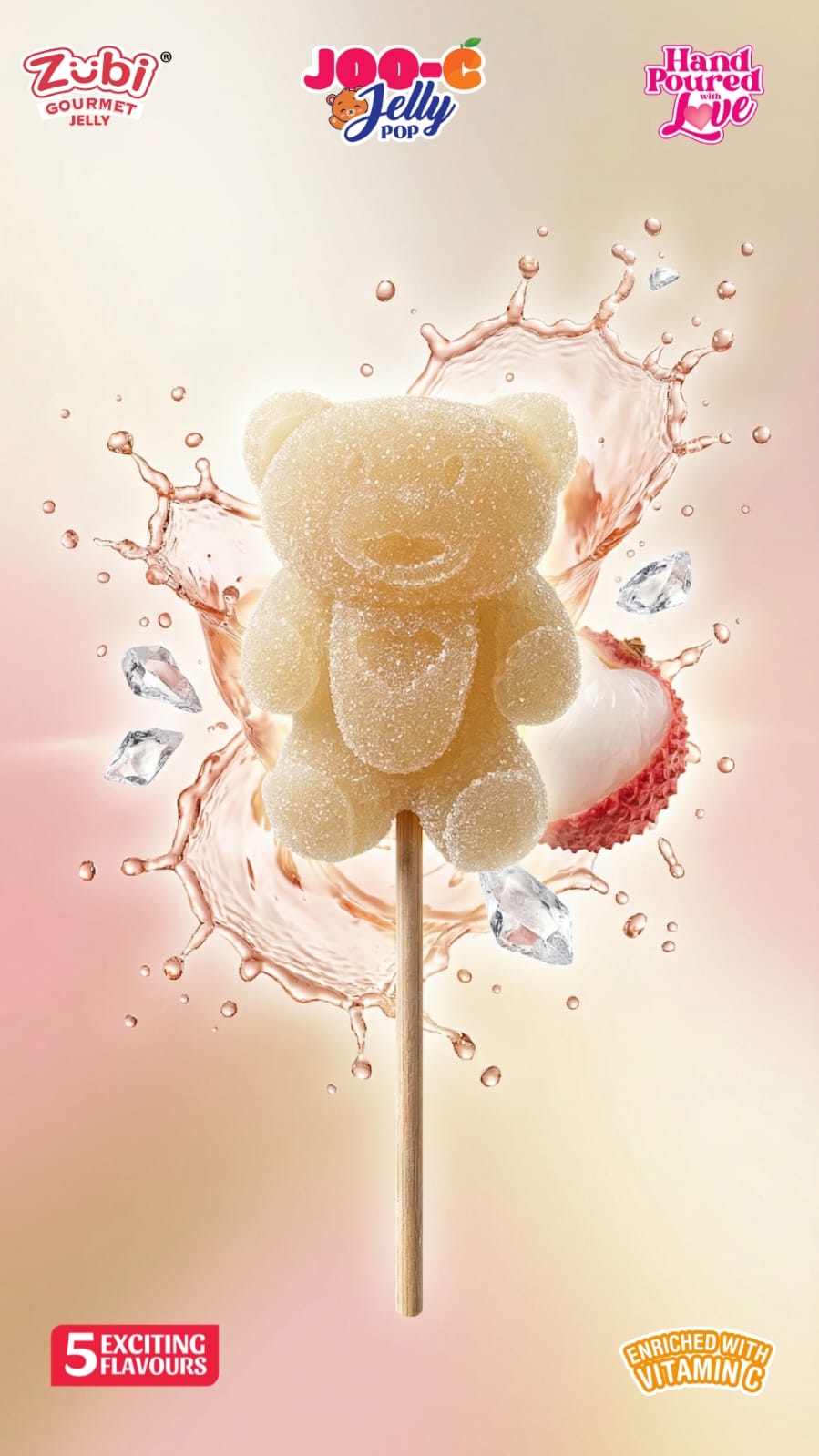 Zubi Gourmet JooC Jelly Teddy Pop MINI - NEW LAUNCH