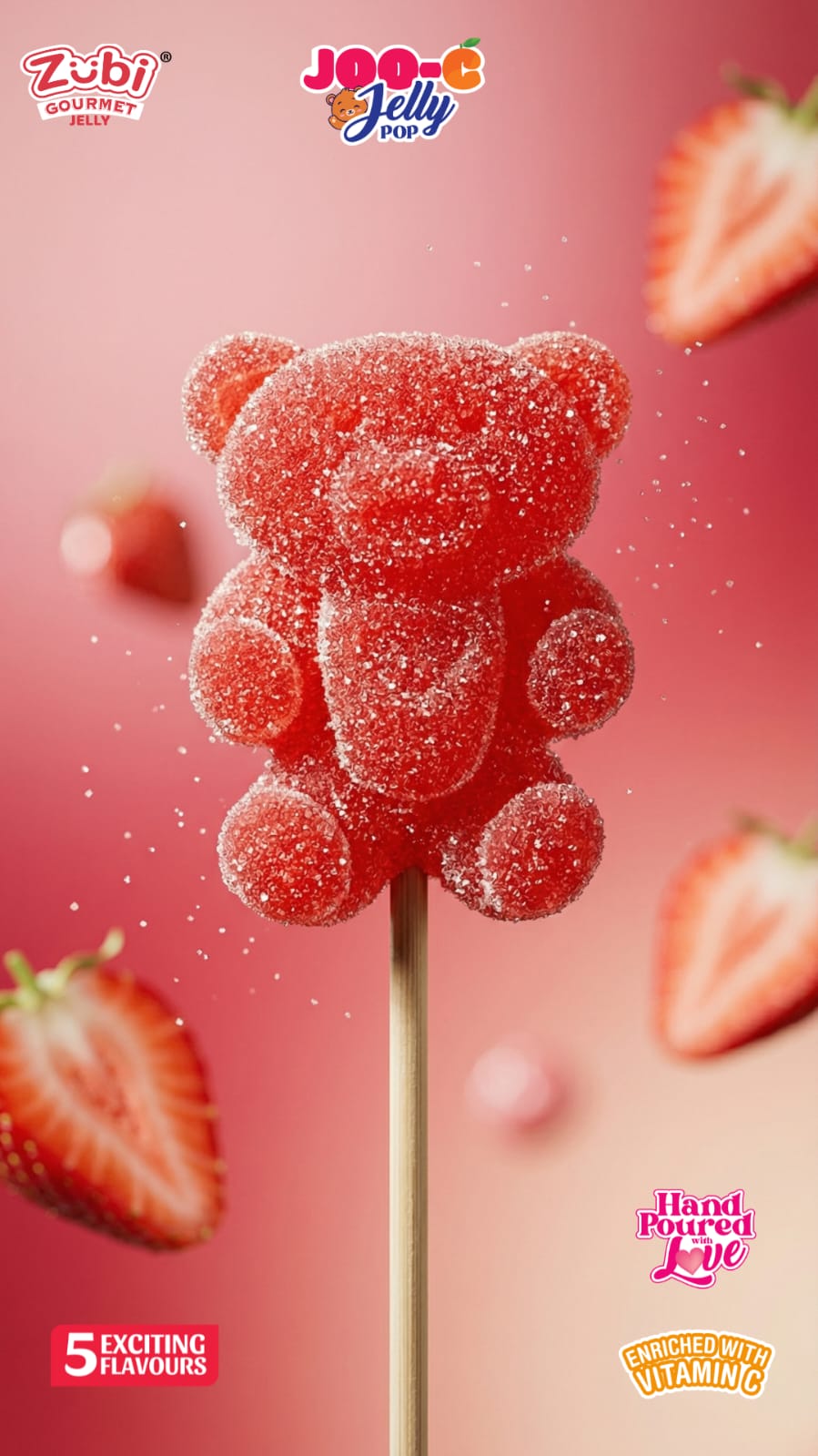 Zubi Gourmet JooC Jelly Teddy Pop MINI - NEW LAUNCH