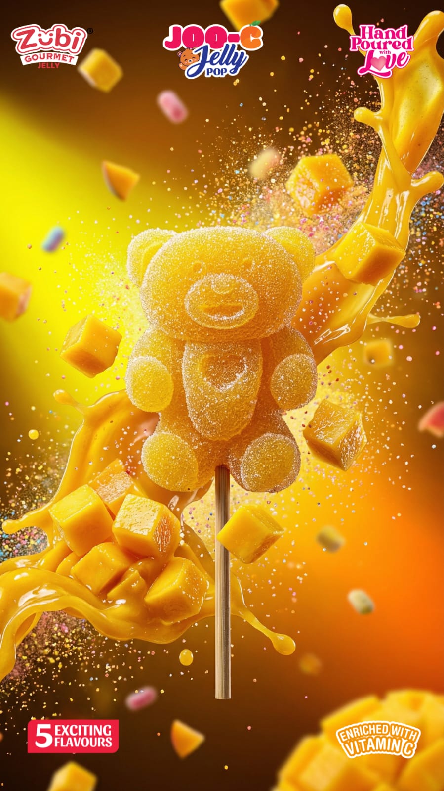 Zubi Gourmet JooC Jelly Teddy Pop MINI - NEW LAUNCH