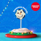 Zubi Snowman Christmas Candy Rocks Lolly (Choco Nirvana) - Enriched with Vitamin C Pack of 6